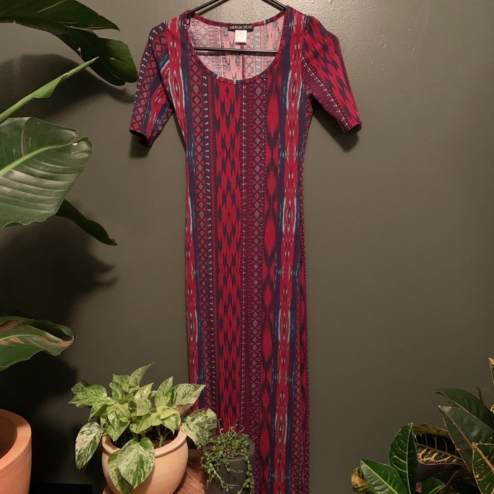Tribal maxi dress